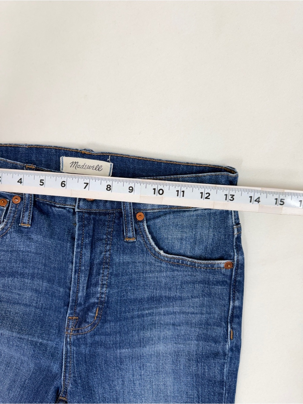 Madewell Womens The Perfect Vintage Crop Jean Blue Size 25 Distressed High Rise - Picture 7 of 9